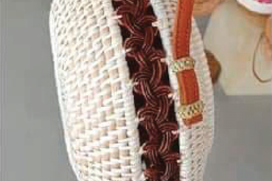 Rattan - Woven Bags Genuine with Different Design -K9 White Rattan Bags